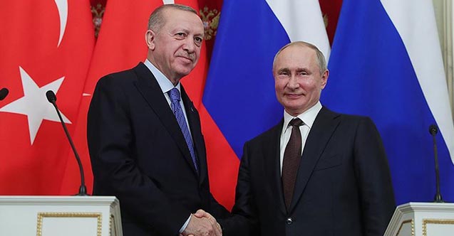 Cumhurbaşkanı Recep Tayyip Erdoğan Vladimir Putin ile Görüştü