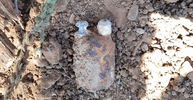 Manisa'da Milli Mücadele dönemine ait el bombası bulundu