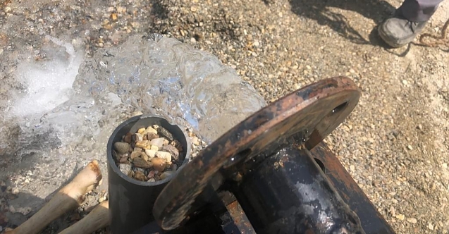 Su sıkıntısı yaşayan mahalle için sondaj vuruldu