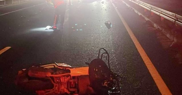 Manisa’da devrilen motosikletin sürücüsü hayatını kaybetti