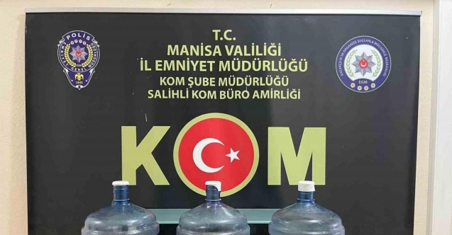 Manisa’da kaçak alkol operasyonu