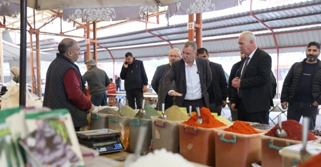 Başkan Balaban Laleli’de pazarcılarla buluştu