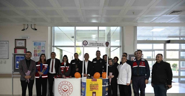 Demirci’de kadına yönelik şiddete karşı farkındalık çalışması yapıldı