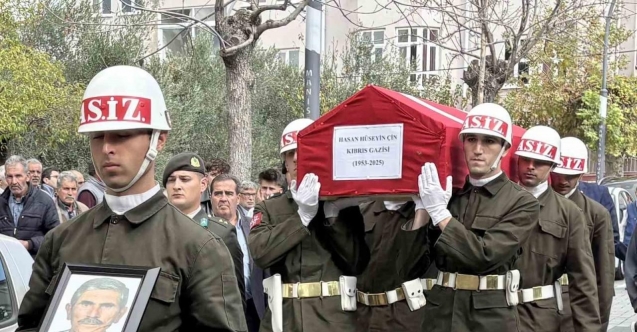 Kıbrıs Gazisi son yolculuğuna uğurlandı