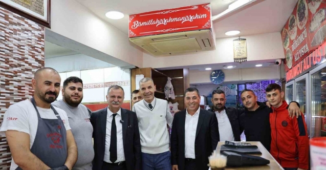 Komşu esnafın sorunlarını yerinde dinledi