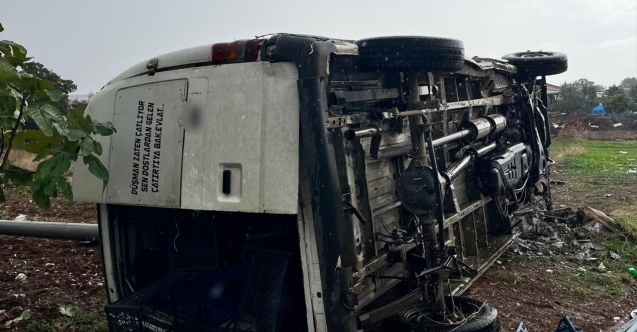 Manisa’da kamyonet devrildi: 1 ölü, 1 yaralı