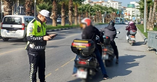 Motosikletlilere ceza yağdı