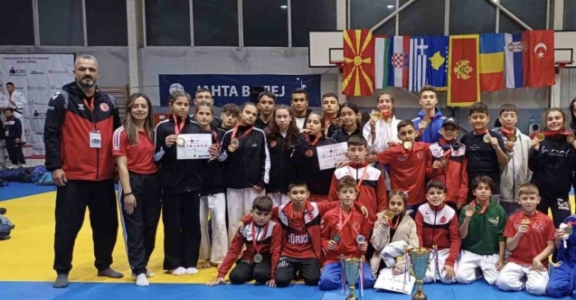 Yunusemre’nin judocuları Makedonya’dan zaferle döndü