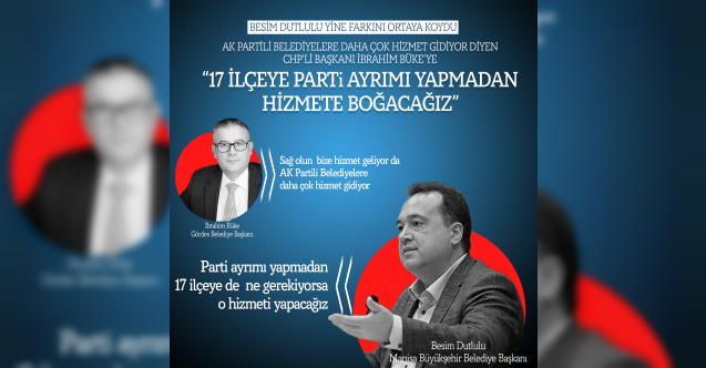 CHP'li Başkan İbrahim Büke'den Besim Dutlulu'ya AKP'li Belediyelere daha çok hizmet yaptın eleştirisi