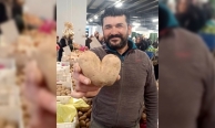 Kalp şeklindeki patates ilgi odağı oldu