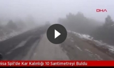 Spil'de kar kalınlığı 10 santimetreyi buldu
