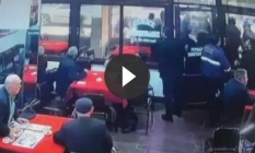 Akhisar'daki taraftar kavgası güvenlik kamerasına yansıdı