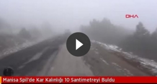 Spil'de kar kalınlığı 10 santimetreyi buldu