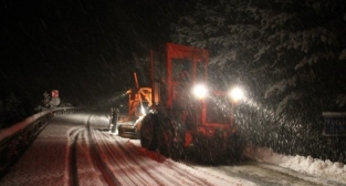 Manisa’ya yılın ilk karı yağdı