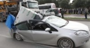 Akhisar'da akıl almaz kaza
