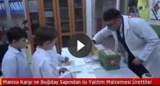 Kargı ve buğday sapından ısı yalıtım malzemesi ürettiler
