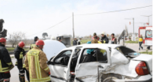 MANİSA'DA KAZA 1 ÖLÜ 5 YARALI