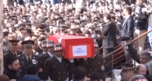 MANİSA ŞEHİDİNİ UĞURLADI