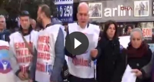 Eğitim İş'ten maaş bordrosu yakma eylemi