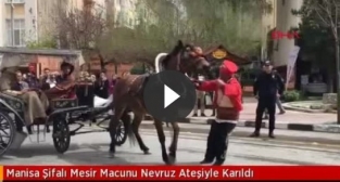 Mesir macunu nevruz ateşiyle karıldı
