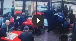 Akhisar'daki taraftar kavgası güvenlik kamerasına yansıdı