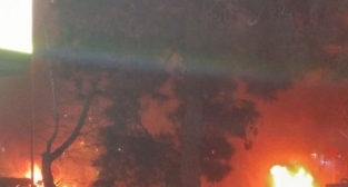 KIZILAY'DAKİ PATLAMA ANI GÜVENLİK KAMERALARINDA