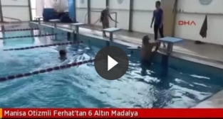 Otizmli Ferhat'tan 6 altın madalya