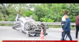 Manisa'da zincirleme kaza: 1 ölü, 4 yaralı