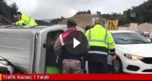 Sabuncubeli'nde korkutan trafik kazası