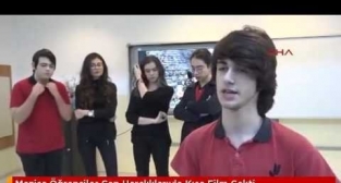 Öğrenciler cep harçlıklarıyla kısa film çekti