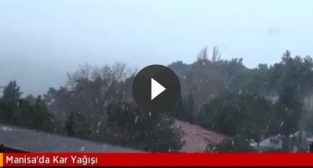 Manisa'da kar yağışı etkili oldu