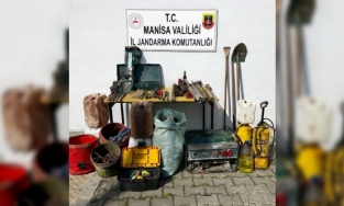 Turgutlu Çaldağı’nda kaçak kazıya suçüstü