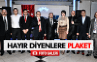 1 MART TEZKERESİNE HAYIR DİYENLERE PLAKET 