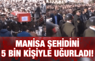 5 BİN KİŞİ ŞEHİDİNİ UĞURLADI!