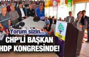 CHP’Lİ BAŞKAN HDP KONGRESİNDE
