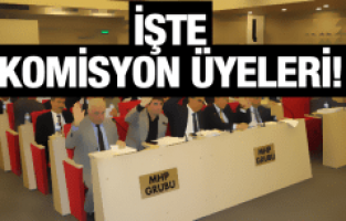 KOMİSYONLAR BELİRLENDİ