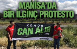 MANİSA'DA BİR İLGİNÇ PROTESTO