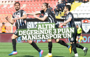 Altın değerinde 3 puan Manisaspor'un