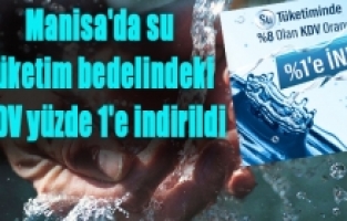 İçme suyunda KDV oranı yüzde 8'di