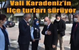 Vali Karadeniz Gölmarmara ilçesinde temaslarda bulundu