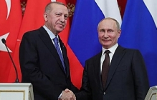 Cumhurbaşkanı Recep Tayyip Erdoğan Vladimir Putin ile Görüştü