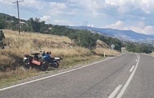 Arının Soktuğu Motosiklet Sürücüsü Kaza Yaptı: 2 Yaralı