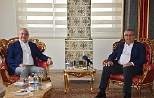 Başkan Ergün Başkan Çelik ve Başkan Çerçi’yle Buluştu