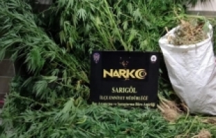 Manisa’da 1 kilo 784 gram esrar yakalandı