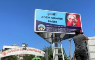 Turgutlulu Şehit Adem Sığanık Parkı tabelası asıldı