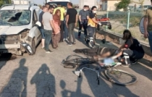 Kamyonetin Çarptığı Bisikletli Öldü