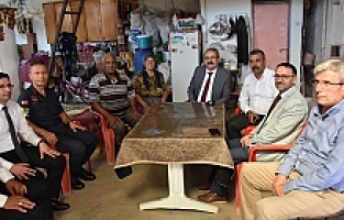 Kaymakam Sağlam Kıbrıs Gazisini Evinde Ziyaret Etti