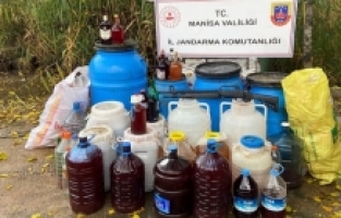 Manisa’da bin litre sahte alkol ele geçirildi