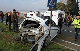 Manisa’da Zincirleme Kaza: 2’si Çocuk 8 Yaralı