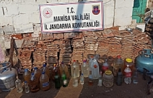 Salihli’de 291 litre kaçak içki ele geçirildi